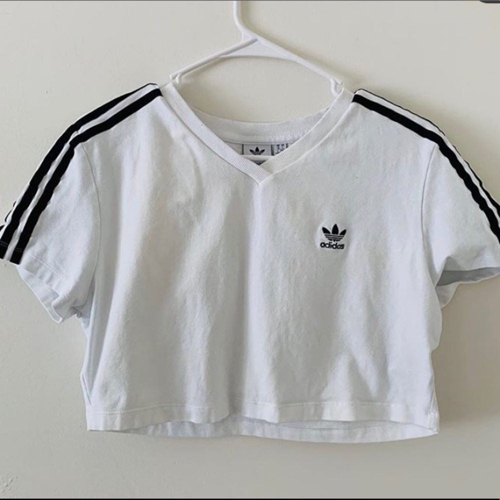 Cropped adidas tip from urban outfitters